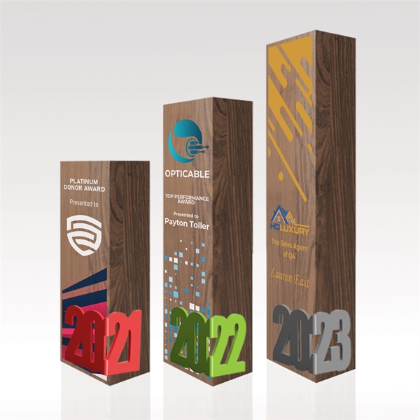 Customizable Walnut Award w/ Full-Color - Rectangular - Customizable Walnut Award w/ Full-Color - Rectangular - Image 5 of 6