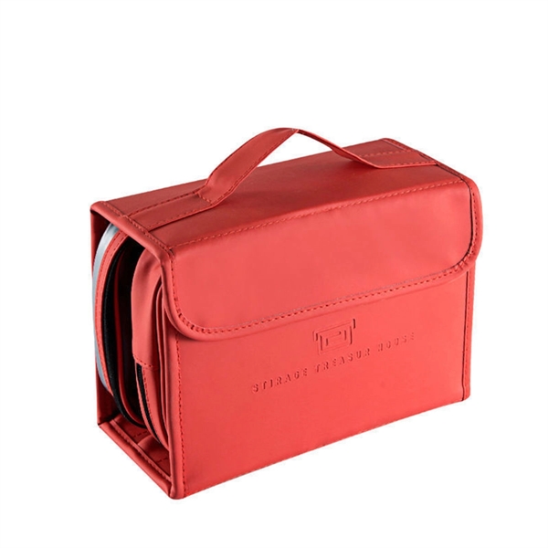 Large Toiletry Bag with Hanging Hook - Large Toiletry Bag with Hanging Hook - Image 6 of 7