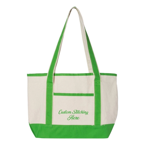 Canvas Boat Bag Tote w/ Reinforced Handle - Canvas Boat Bag Tote w/ Reinforced Handle - Image 3 of 5