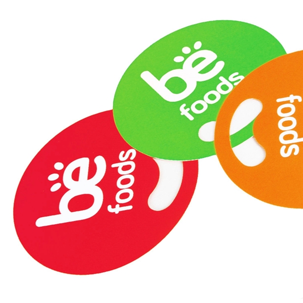 Portable Promo Round Plastic Hand Fan - Portable Promo Round Plastic Hand Fan - Image 1 of 7