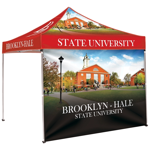 10' Square Tent With One Full Double Sided Wall - 10' Square Tent With One Full Double Sided Wall - Image 1 of 15