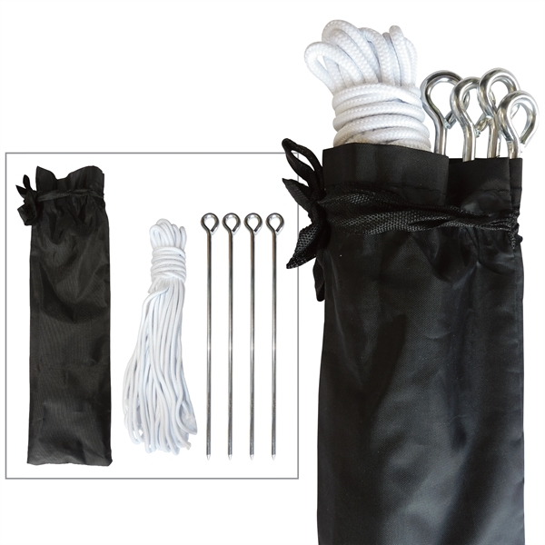 10' Square Tent With One Full Double Sided Wall - 10' Square Tent With One Full Double Sided Wall - Image 10 of 15