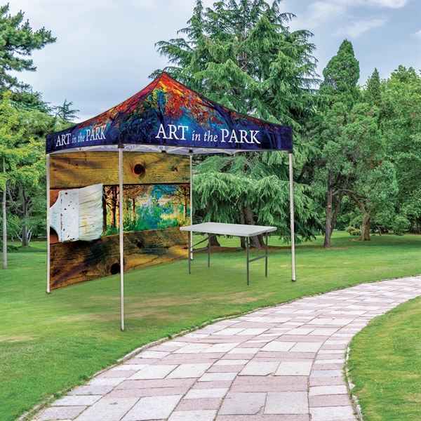 10' Square Tent With One Full Double Sided Wall - 10' Square Tent With One Full Double Sided Wall - Image 13 of 15