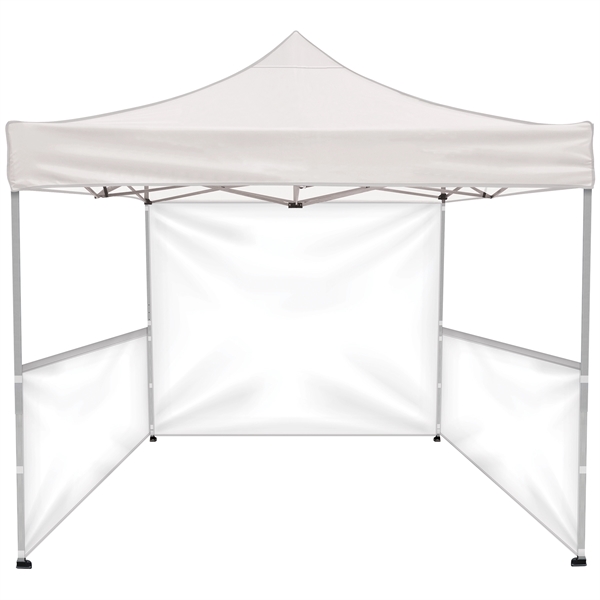 10' Square Tent w/ 2 Double Sided Half Walls and One Full - 10' Square Tent w/ 2 Double Sided Half Walls and One Full - Image 2 of 16