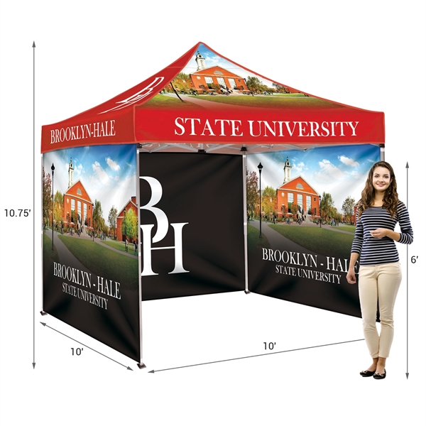 10' Square Tent With Three Full Double Sided Walls - 10' Square Tent With Three Full Double Sided Walls - Image 14 of 17