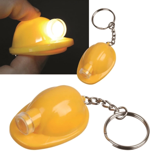 Safety Helmet Flashlight Keychain - Safety Helmet Flashlight Keychain - Image 4 of 5