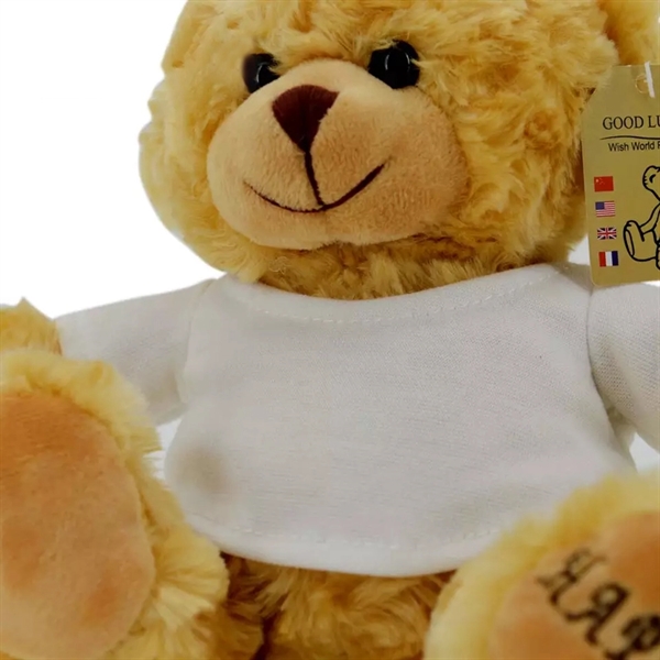 Happy Teddy Bear w/ Full-Color Logo on Shirt - Happy Teddy Bear w/ Full-Color Logo on Shirt - Image 4 of 7