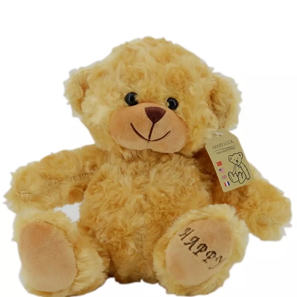 Happy Teddy Bear w/ Full-Color Logo on Shirt - Happy Teddy Bear w/ Full-Color Logo on Shirt - Image 5 of 7