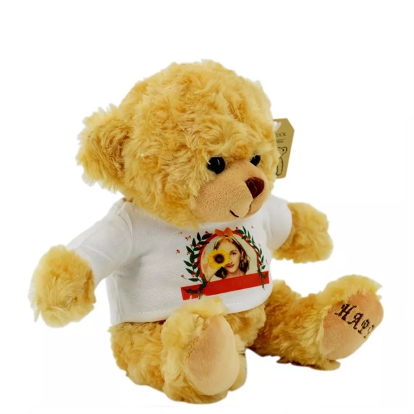 Happy Teddy Bear w/ Full-Color Logo on Shirt - Happy Teddy Bear w/ Full-Color Logo on Shirt - Image 7 of 7