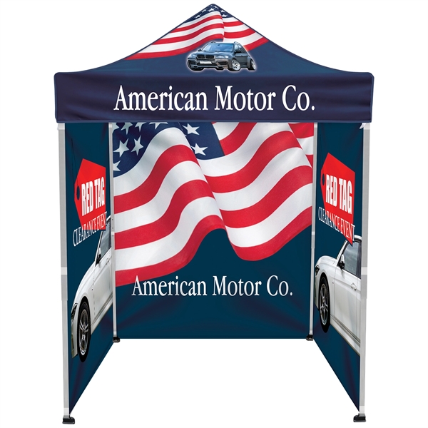 6.5' Square Canopy Tent With Three Full Double Sided Walls - 6.5' Square Canopy Tent With Three Full Double Sided Walls - Image 1 of 16