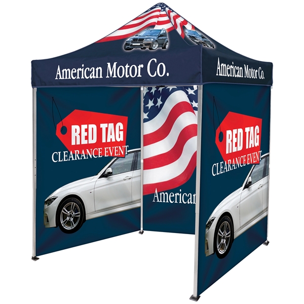 6.5' Square Canopy Tent With Three Full Double Sided Walls - 6.5' Square Canopy Tent With Three Full Double Sided Walls - Image 3 of 16