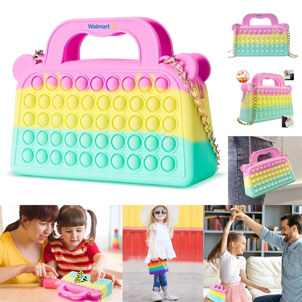 Pop-It Purse w/ Decorated Handles - Pop-It Purse w/ Decorated Handles - Image 0 of 7