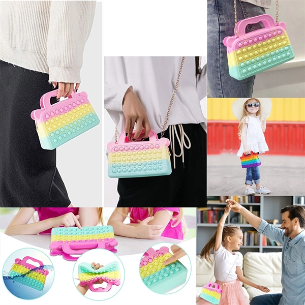 Pop-It Purse w/ Decorated Handles - Pop-It Purse w/ Decorated Handles - Image 6 of 7