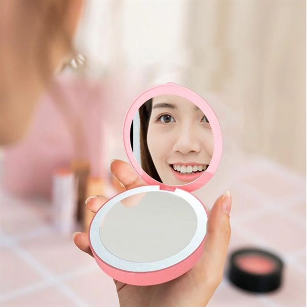Mini Power Bank Makeup Mirror - Mini Power Bank Makeup Mirror - Image 3 of 3