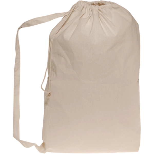 Natural Cotton Laundry Bags for Collegiate (20" x 28") - Natural Cotton Laundry Bags for Collegiate (20" x 28") - Image 2 of 2