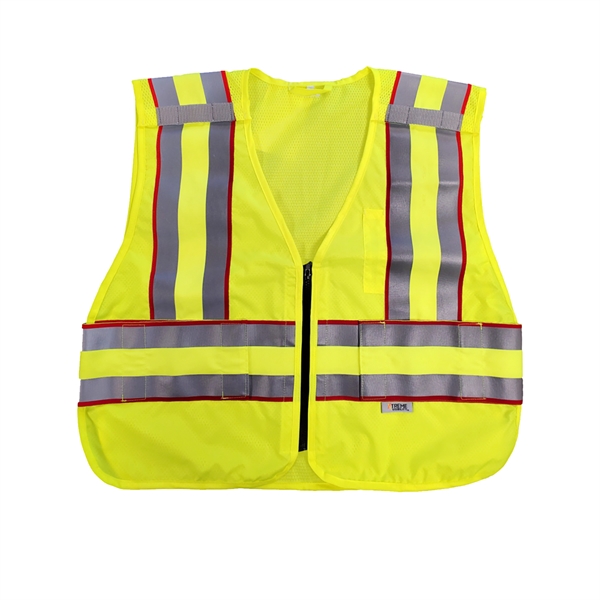 Xtreme Visibility Public Safety Red Trim Vest - Xtreme Visibility Public Safety Red Trim Vest - Image 0 of 1