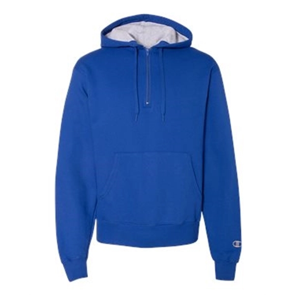 Champion Cotton Max Hooded Quarter-Zip Sweatshirt - Champion Cotton Max Hooded Quarter-Zip Sweatshirt - Image 30 of 31