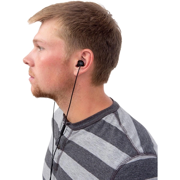 Anti-Tangle Earbuds with Microphone in Case - Anti-Tangle Earbuds with Microphone in Case - Image 3 of 6