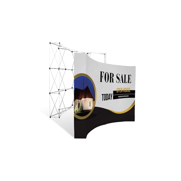 10ft- Single-Sided Curved Expandable Baner Wall Kit - 10ft- Single-Sided Curved Expandable Baner Wall Kit - Image 0 of 0