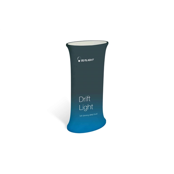 15''x24'' Oval Podium Display Kit w Dye Sublimation Print - 15''x24'' Oval Podium Display Kit w Dye Sublimation Print - Image 0 of 1