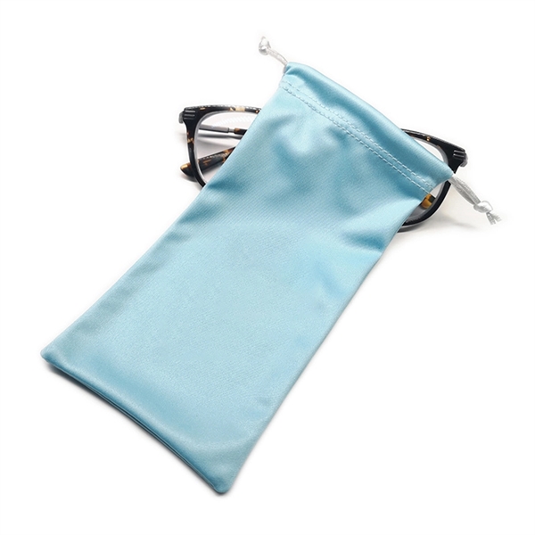 Microfiber Sunglass Pouch With Drawstring - Microfiber Sunglass Pouch With Drawstring - Image 2 of 3