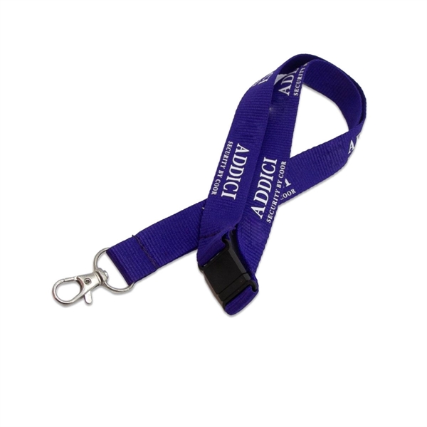 Custom 3/4" Polyester Lanyard w/ Lobster Claw & Safety Break - Custom 3/4" Polyester Lanyard w/ Lobster Claw & Safety Break - Image 1 of 3
