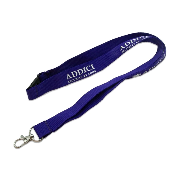 Custom 3/4" Polyester Lanyard w/ Lobster Claw & Safety Break - Custom 3/4" Polyester Lanyard w/ Lobster Claw & Safety Break - Image 2 of 3