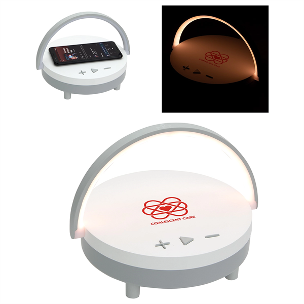 Archway Wireless Speaker with 5W Wireless Charger  Touch Lig - Archway Wireless Speaker with 5W Wireless Charger  Touch Lig - Image 0 of 0