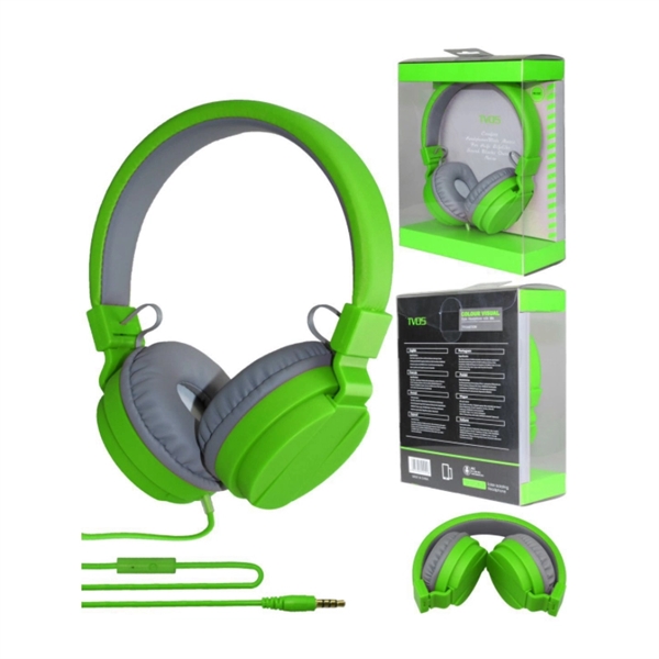 Foldable Wired Over Ear Headphones - Foldable Wired Over Ear Headphones - Image 3 of 7