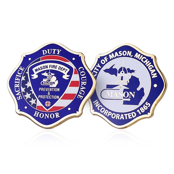 Hard Enamel Challenge Coins, 1.5"-3" - Hard Enamel Challenge Coins, 1.5"-3" - Image 3 of 10