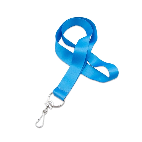 Custom 1" Lanyard w/ Metal Split Ring & Swivel J Hook - Custom 1" Lanyard w/ Metal Split Ring & Swivel J Hook - Image 3 of 4