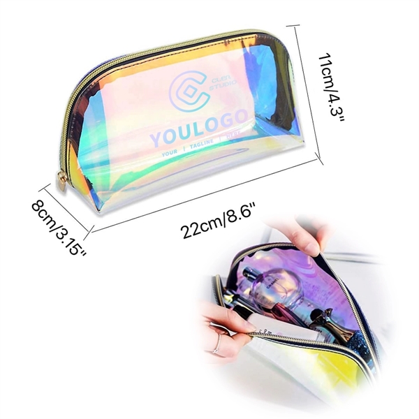 TPU Laser Gradient Effect Cosmetic Bag