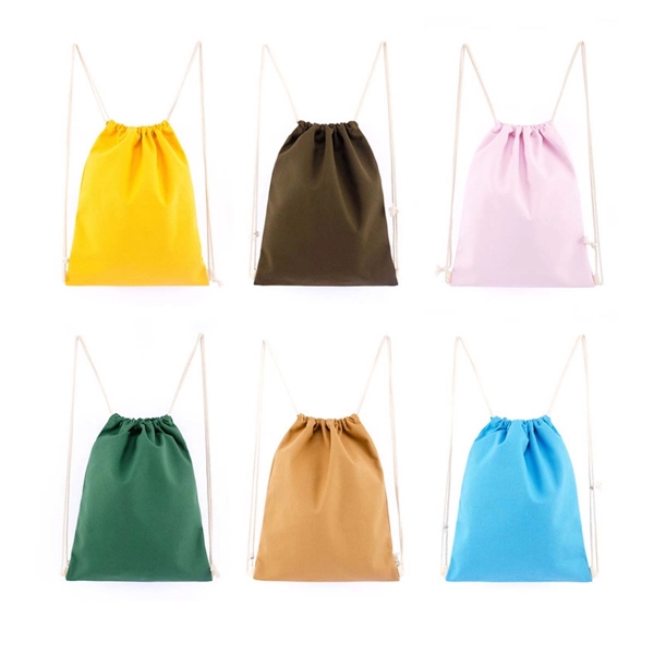 Canvas Cotton Drawstring Bag - Canvas Cotton Drawstring Bag - Image 2 of 2
