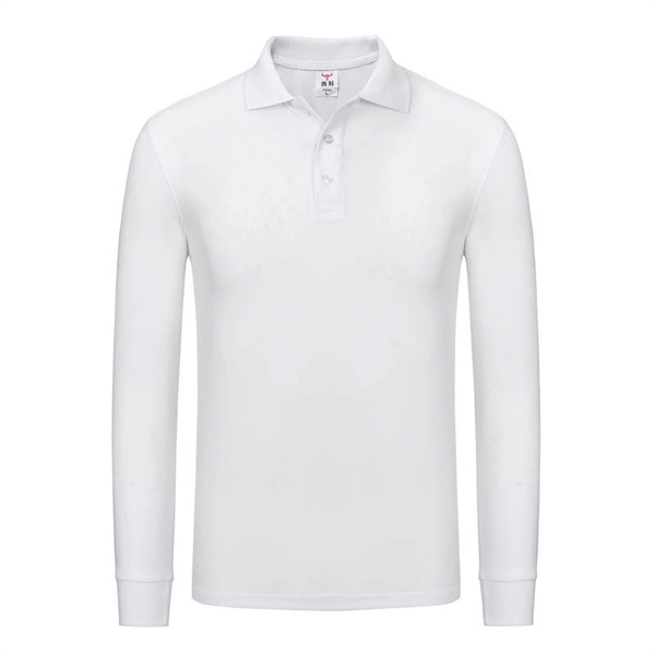 Ladies' Long-Sleeve Polo Shirts Sweatshirt Tops Work Clothes - Ladies' Long-Sleeve Polo Shirts Sweatshirt Tops Work Clothes - Image 1 of 14