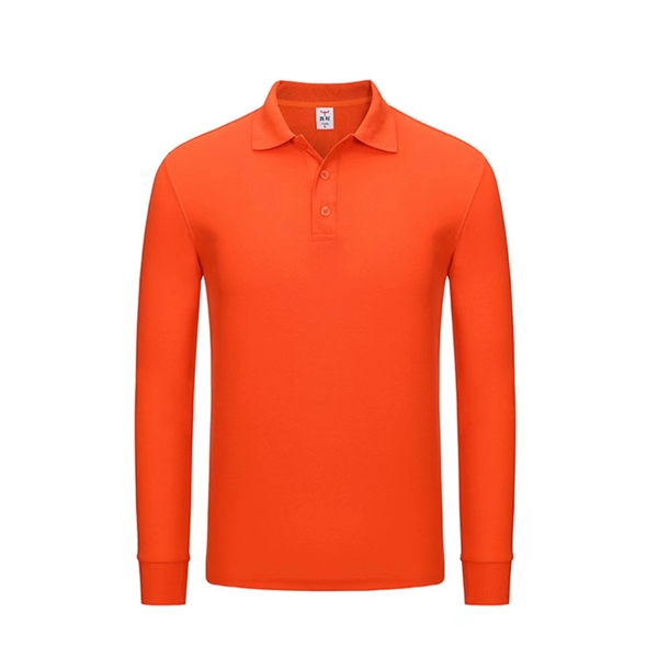Ladies' Long-Sleeve Polo Shirts Sweatshirt Tops Work Clothes - Ladies' Long-Sleeve Polo Shirts Sweatshirt Tops Work Clothes - Image 5 of 14