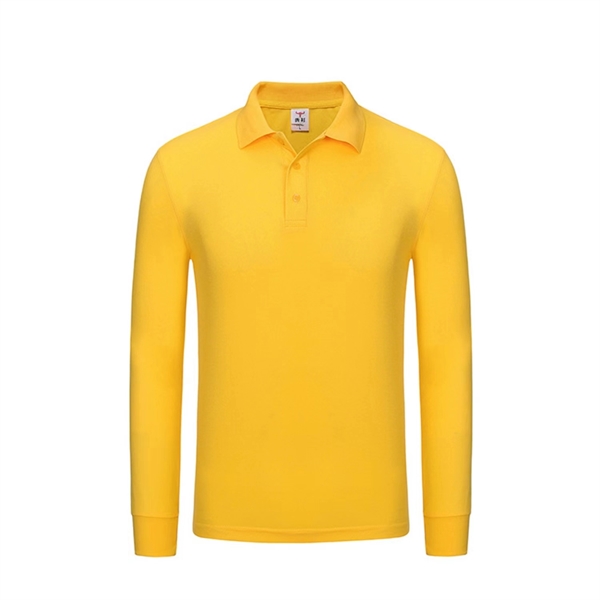 Ladies' Long-Sleeve Polo Shirts Sweatshirt Tops Work Clothes - Ladies' Long-Sleeve Polo Shirts Sweatshirt Tops Work Clothes - Image 6 of 14