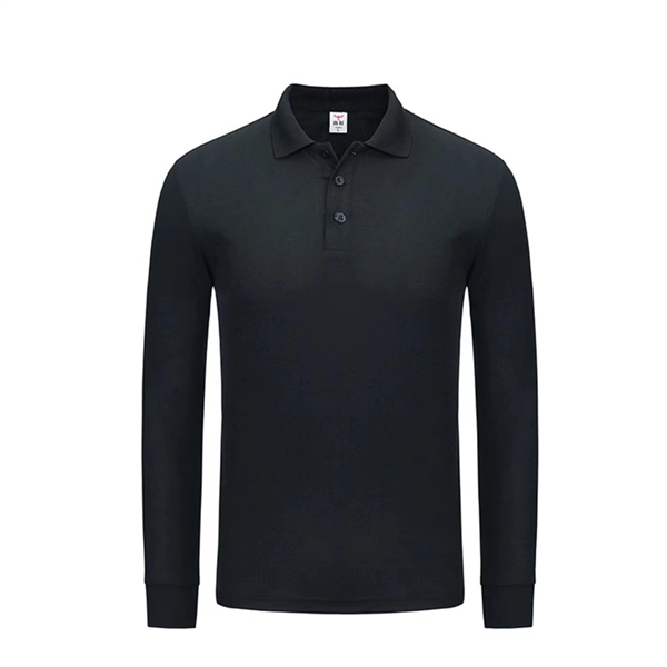 Ladies' Long-Sleeve Polo Shirts Sweatshirt Tops Work Clothes - Ladies' Long-Sleeve Polo Shirts Sweatshirt Tops Work Clothes - Image 13 of 14