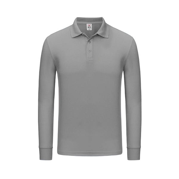 Ladies' Long-Sleeve Polo Shirts Sweatshirt Tops Work Clothes - Ladies' Long-Sleeve Polo Shirts Sweatshirt Tops Work Clothes - Image 14 of 14