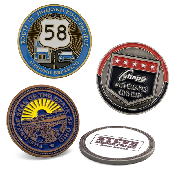 Custom Challenge Coin - Die Struck Economy Enamel - Custom Challenge Coin - Die Struck Economy Enamel - Image 0 of 20