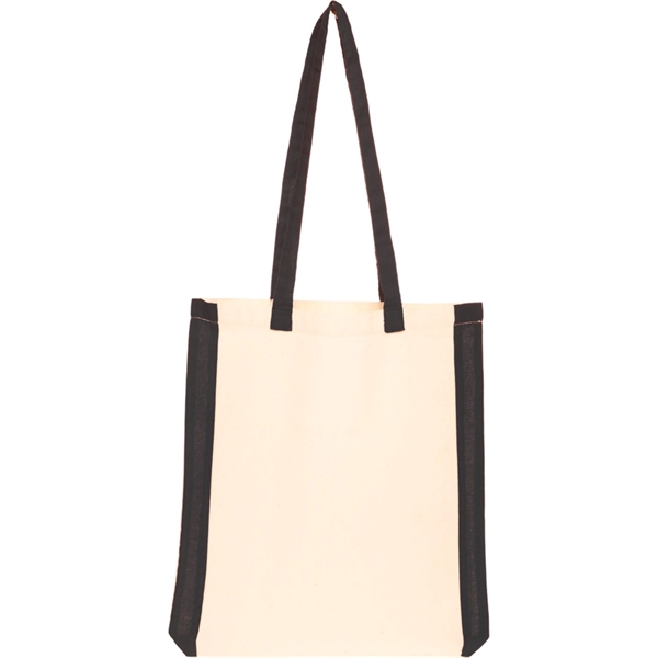 Stripes Style Canvas Shopping Cotton Tote Bag - Stripes Style Canvas Shopping Cotton Tote Bag - Image 2 of 4
