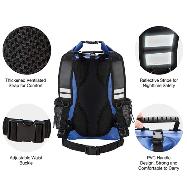 Waterproof Dry Backpack For Climbing Camping Touring - Waterproof Dry Backpack For Climbing Camping Touring - Image 2 of 5