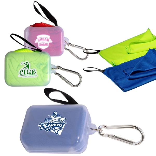 Cooling Towel in Carabiner Case - Cooling Towel in Carabiner Case - Image 0 of 3