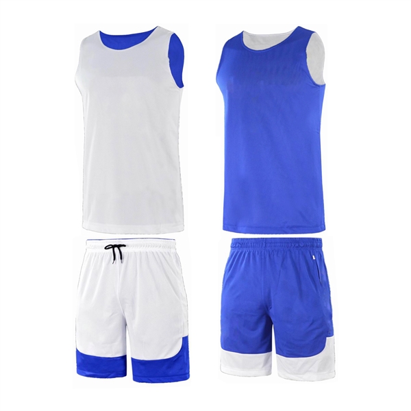 Reversible Personalized Basketball Uniform - Jersey/Shorts - Reversible Personalized Basketball Uniform - Jersey/Shorts - Image 2 of 7