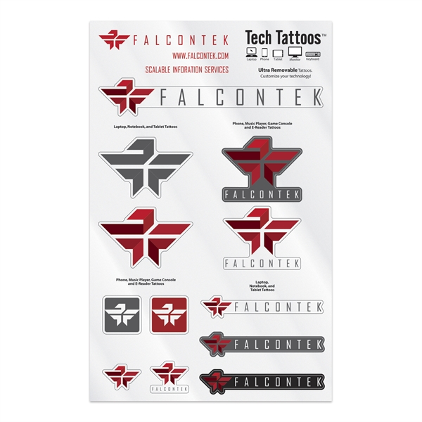 Tech Tattoos Decal / Custom Shapes (7"x11" Sheet) - Tech Tattoos Decal / Custom Shapes (7"x11" Sheet) - Image 1 of 1