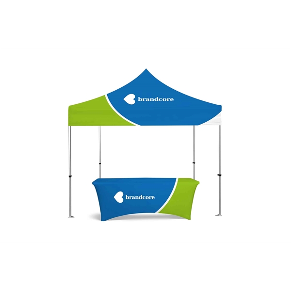 10x10ft Basic Kit-Black Frame Tent Kit & 6ft Table Cover - 10x10ft Basic Kit-Black Frame Tent Kit & 6ft Table Cover - Image 0 of 0