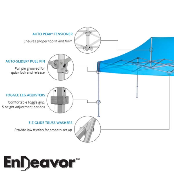 Endeavor™ Pro 10' x 10' - Digital Print- Aluminum Frame - Endeavor™ Pro 10' x 10' - Digital Print- Aluminum Frame - Image 4 of 9