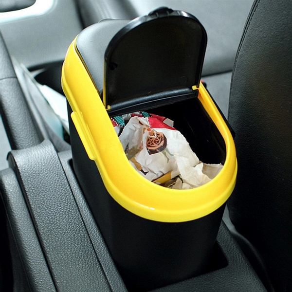 Car Trash Can With Lid - Car Trash Can With Lid - Image 1 of 4