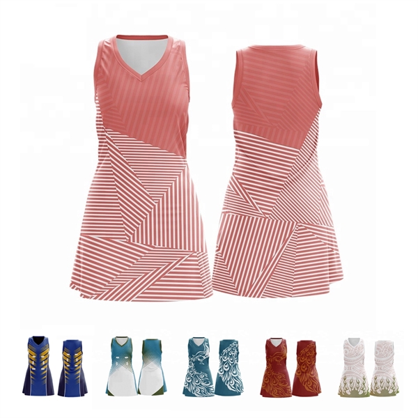 Dye-Sublimated Netball Dresses - Dye-Sublimated Netball Dresses - Image 0 of 6