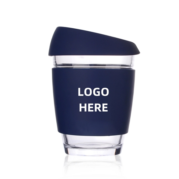 12oz Glass Tumbler With Silicone Sleeve - 12oz Glass Tumbler With Silicone Sleeve - Image 0 of 2