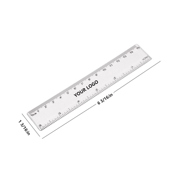 6" Plastic Ruler - 6" Plastic Ruler - Image 0 of 2